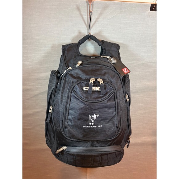 OGIO Metro Black Multi Pocket Backpack Audio Ready Laptop Travel Work Bag - Picture 2 of 16